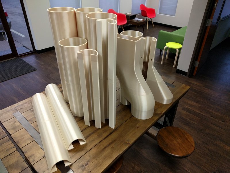ULTEM 9085 aerospace 3D printed ducting and components